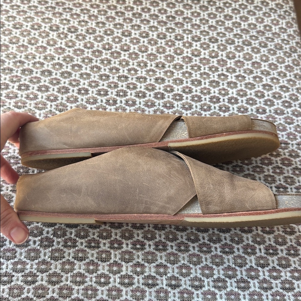 Lauren Manoogian Raw Cross Slide in Burnt Umber Size 41 - Picture 11 of 11